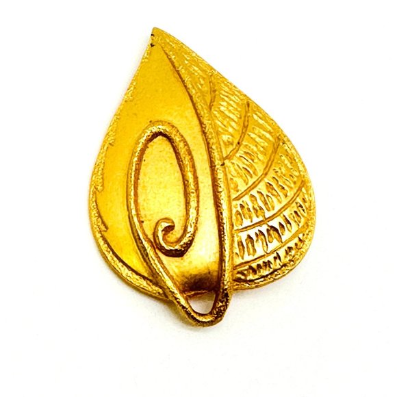 Vintage Liz Claiborne Stylized Leaf Brooch/Pin - Picture 5 of 7